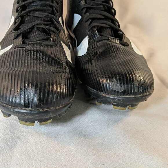 Under Armour Spine Fierce MC Black Mens 10 Football Cleats 1269740-001 White UA - Picture 4 of 15